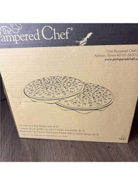 Pampered Chef Microwave Chip Maker Duo